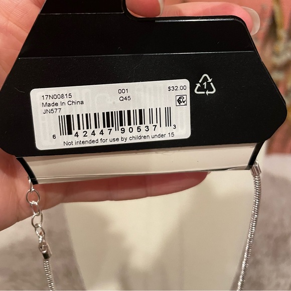 Napier Black and Silver Beaded Necklace - Picture 4 of 4